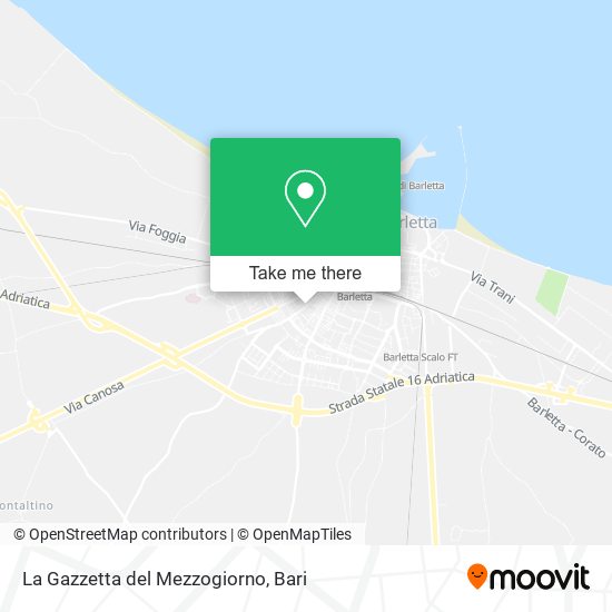 La Gazzetta del Mezzogiorno map