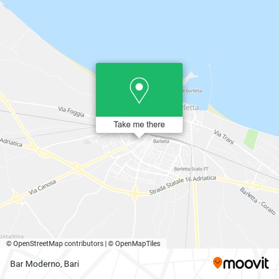 Bar Moderno map