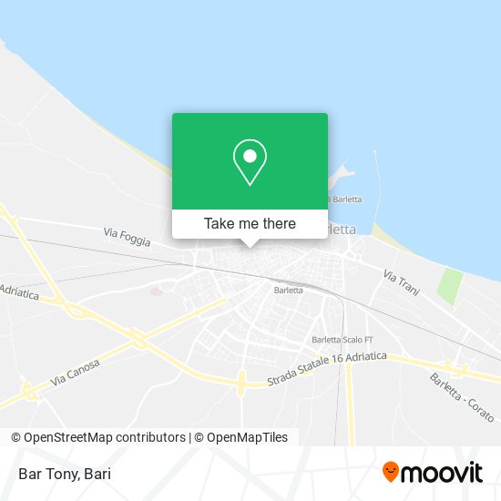 Bar Tony map