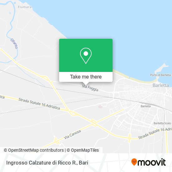 Ingrosso Calzature di Ricco R. map
