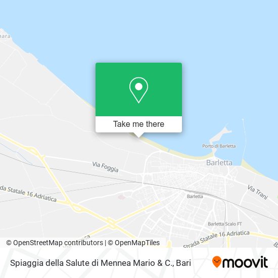 Spiaggia della Salute di Mennea Mario & C. map