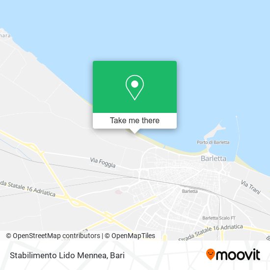 Stabilimento Lido Mennea map