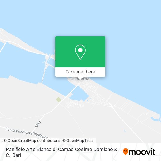 Panificio Arte Bianca di Camao Cosimo Damiano & C. map