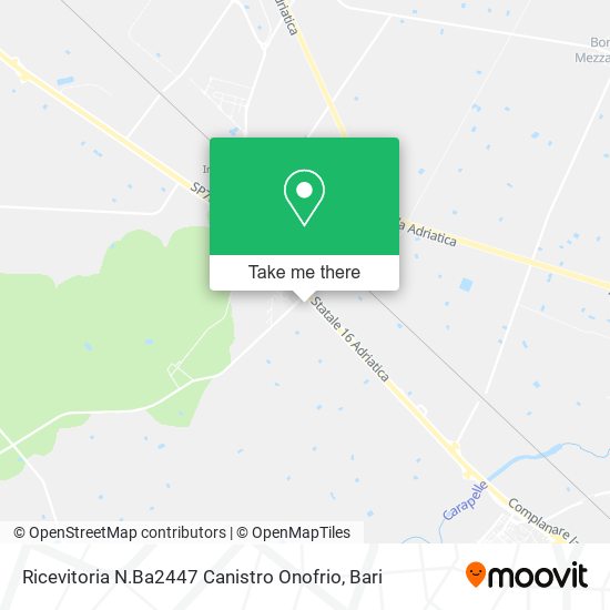 Ricevitoria N.Ba2447 Canistro Onofrio map