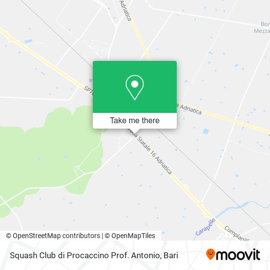 Squash Club di Procaccino Prof. Antonio map