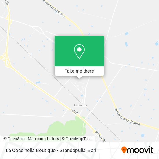 La Coccinella Boutique - Grandapulia map