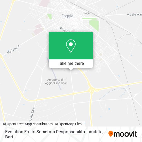 Evolution Fruits Societa' a Responsabilita' Limitata map