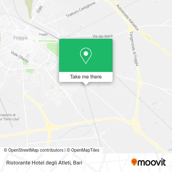Hotel degli Atleti Restaurant map