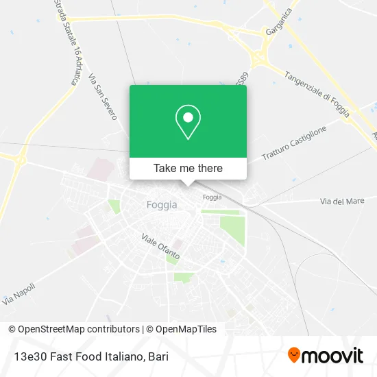 13e30 Fast Food Italiano map
