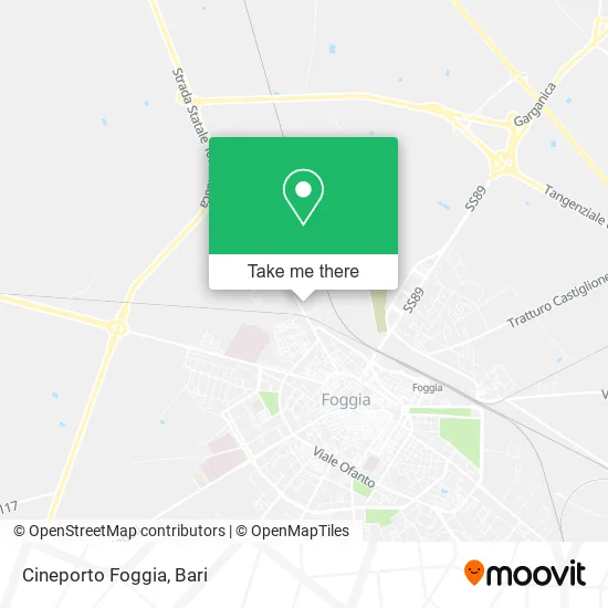 Cineporto Foggia map