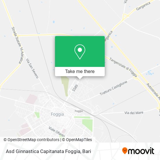 Asd Ginnastica Capitanata Foggia map