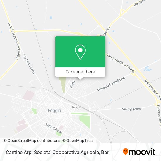 Cantine Arpi Societa' Cooperativa Agricola map