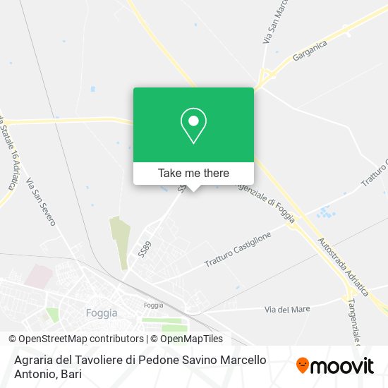Agraria del Tavoliere di Pedone Savino Marcello Antonio map