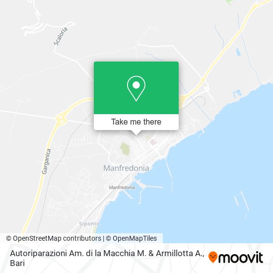 Autoriparazioni Am. di la Macchia M. & Armillotta A. map