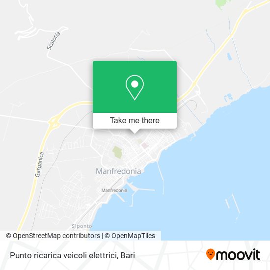 Punto ricarica veicoli elettrici map