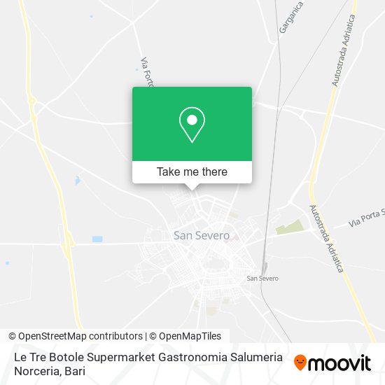 Le Tre Botole Supermarket Gastronomia Salumeria Norceria map