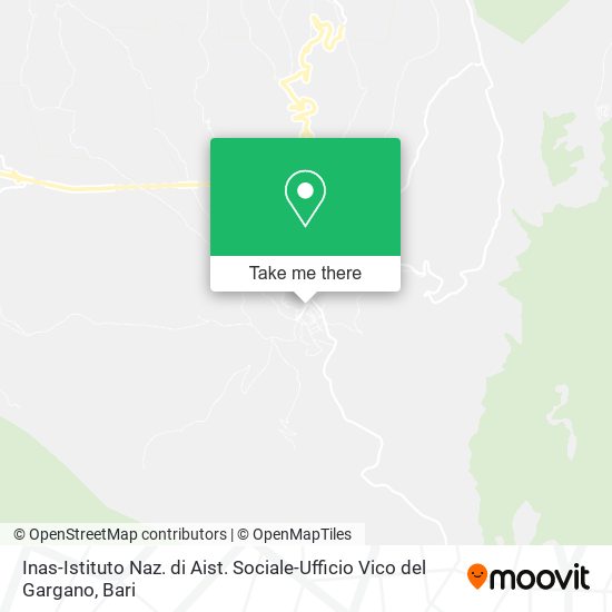 Inas-Istituto Naz. di Aist. Sociale-Ufficio Vico del Gargano map