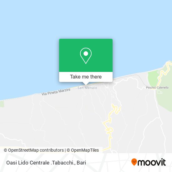 Oasi Lido Centrale .Tabacchi. map