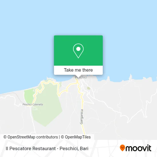 Il Pescatore Restaurant - Peschici map