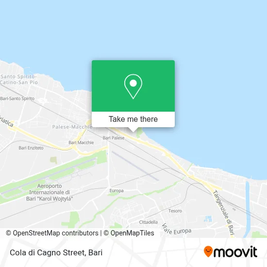 Cola di Cagno Street map