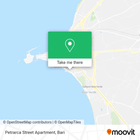 Petrarca Street Apartment map