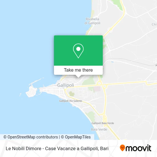 Le Nobili Dimore - Case Vacanze a Gallipoli map
