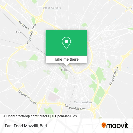 Fast Food Mazzilli map
