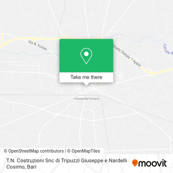 T.N. Costruzioni Snc di Tripuzzi Giuseppe e Nardelli Cosimo map