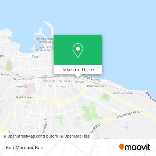 Bari Marconi map