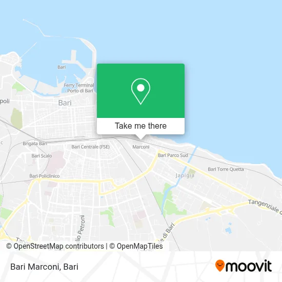 Bari Marconi map