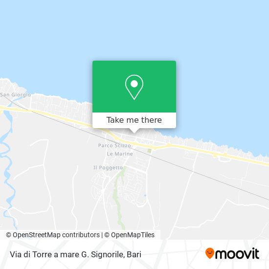 Via di Torre a mare G. Signorile map
