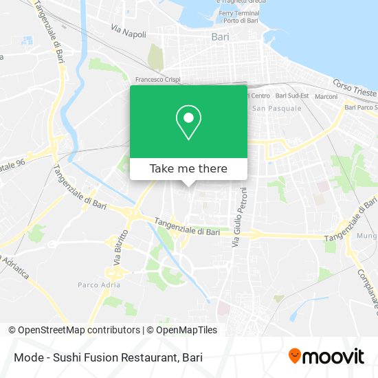 Mode - Sushi Fusion Restaurant map