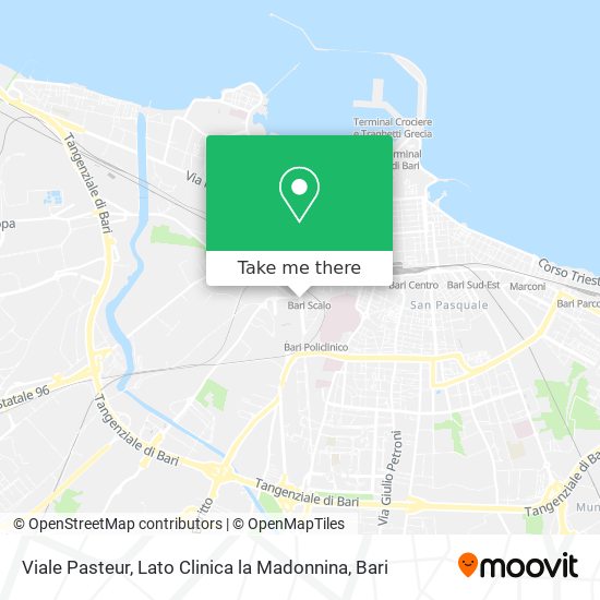 Viale Pasteur, Lato Clinica la Madonnina map
