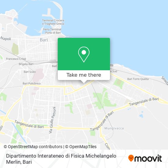 Dipartimento Interateneo di Fisica Michelangelo Merlin map