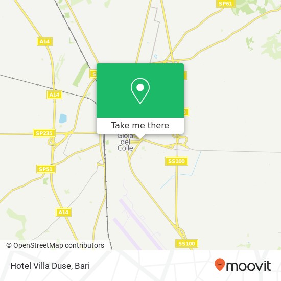 Hotel Villa Duse map