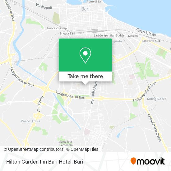 Hilton Garden Inn Bari Hotel map