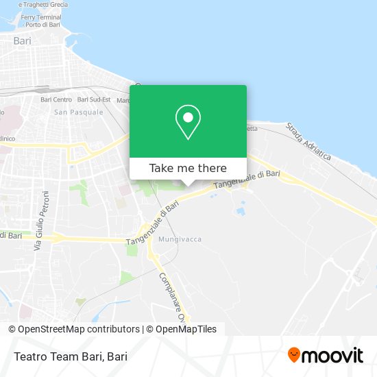 Teatro Team Bari map