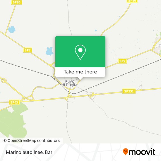 Marino autolinee map