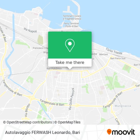 Autolavaggio FERWASH Leonardo map