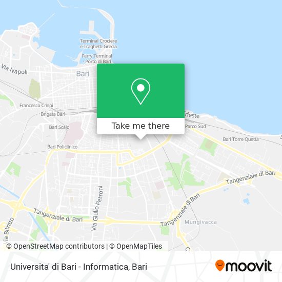 Universita' di Bari - Informatica map