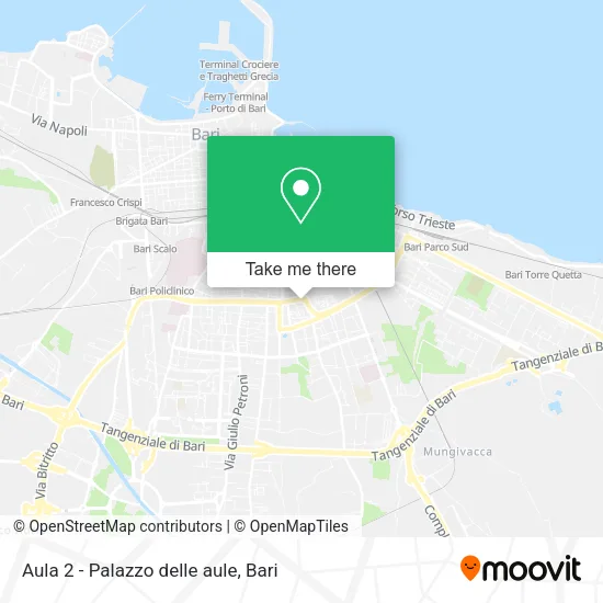 Aula 2 - Palazzo delle aule map