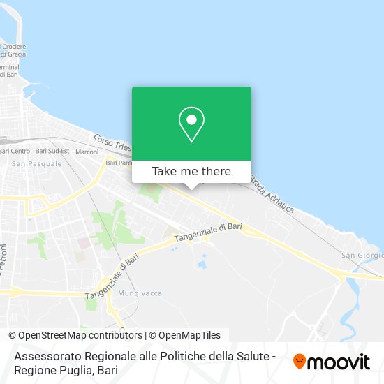 Assessorato Regionale alle Politiche della Salute - Regione Puglia map