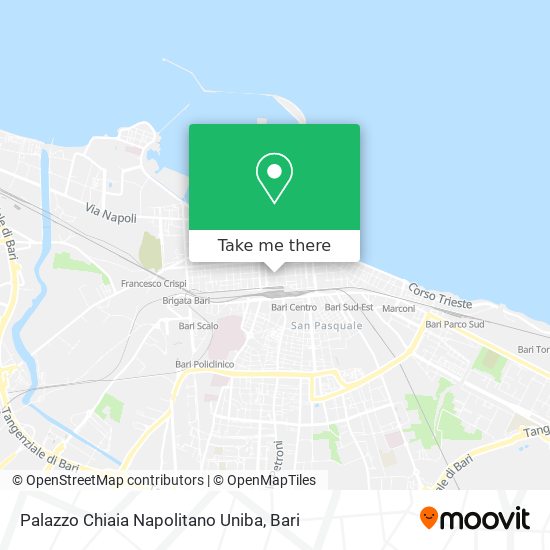 Palazzo Chiaia Napolitano Uniba map