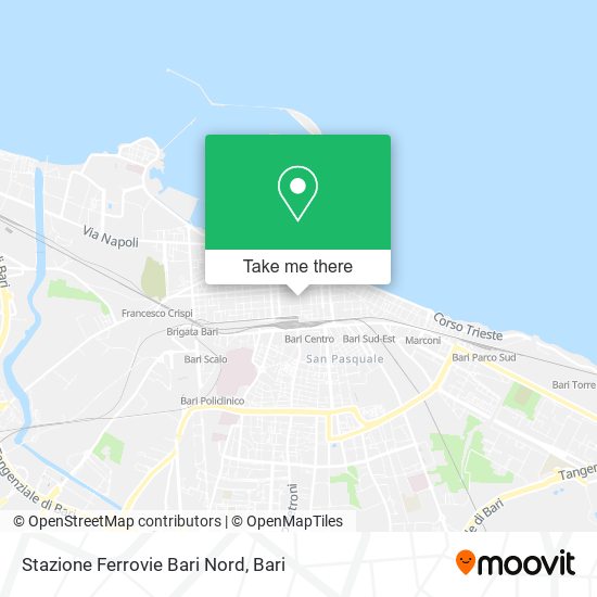 Stazione Ferrovie Bari Nord map
