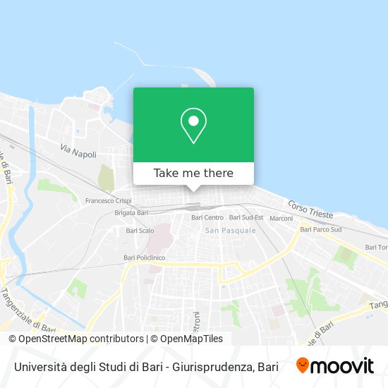 Università degli Studi di Bari - Giurisprudenza map