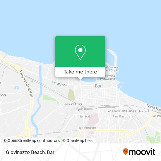 Giovinazzo Beach map