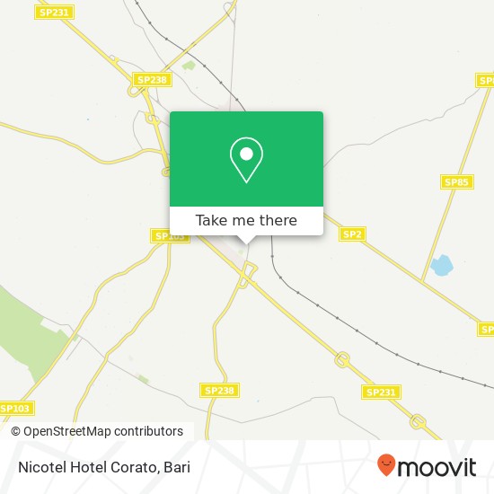 Nicotel Hotel Corato map