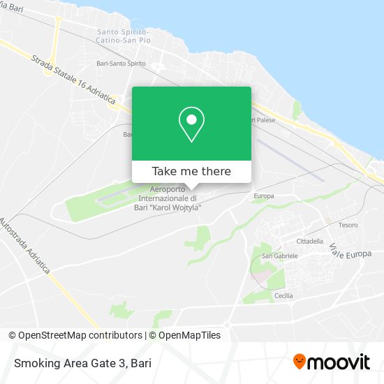 Smoking Area Gate 3 map