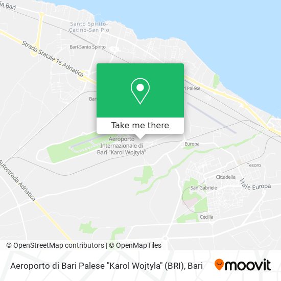 Aeroporto di Bari Palese "Karol Wojtyla" (BRI) map