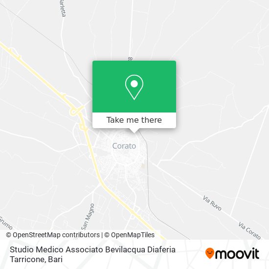 Studio Medico Associato Bevilacqua Diaferia Tarricone map